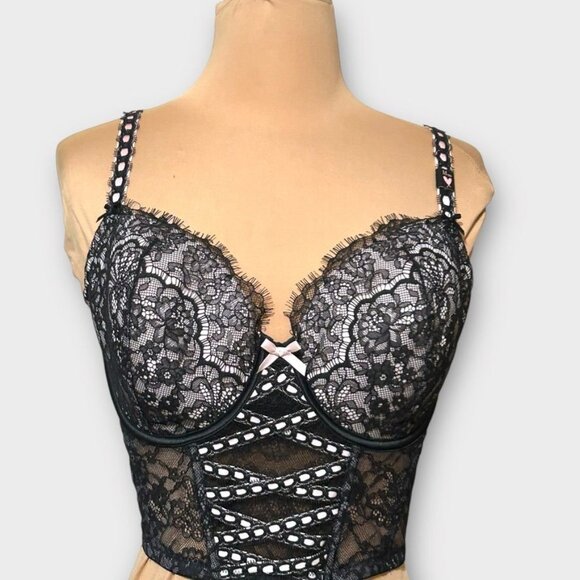 NWT Victoria’s Secret Dream Angels Bra M DD Heritage Ribbon Slot Bra Lace NEW - Picture 9 of 9